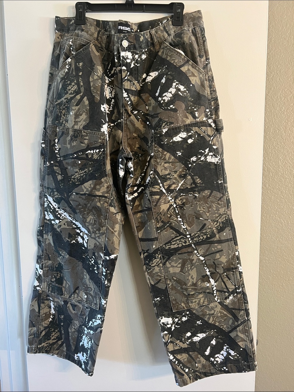 RDQ 38x30 Camouflage utility /double knee realtree snow camo